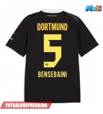 Lacne Muži Futbalové dres Borussia Dortmund Ramy Bensebaini #5 2026-27 Krátky Rukáv - Preč